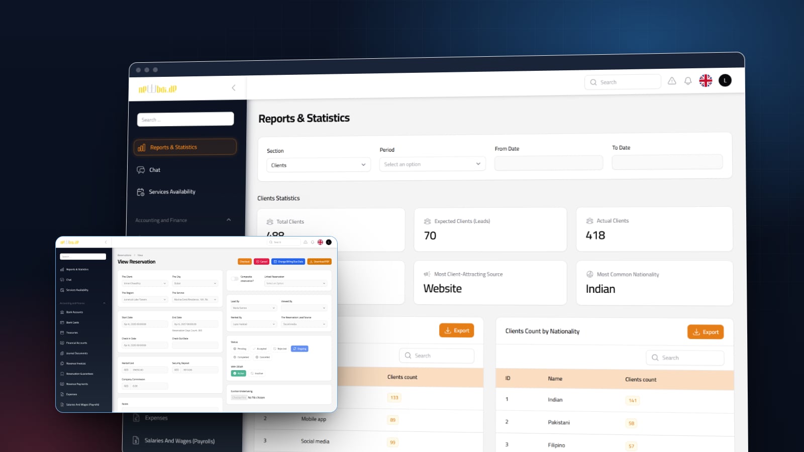 New Bay ERP — Rental & Reservations Platform